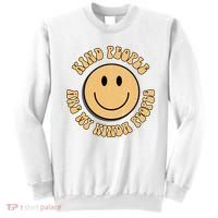 Kind People Are My Kinda People Retro Smiley Sweatshirt thumb 0