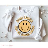 Kind People Are My Kinda People Retro Smiley Sweatshirt thumb 2
