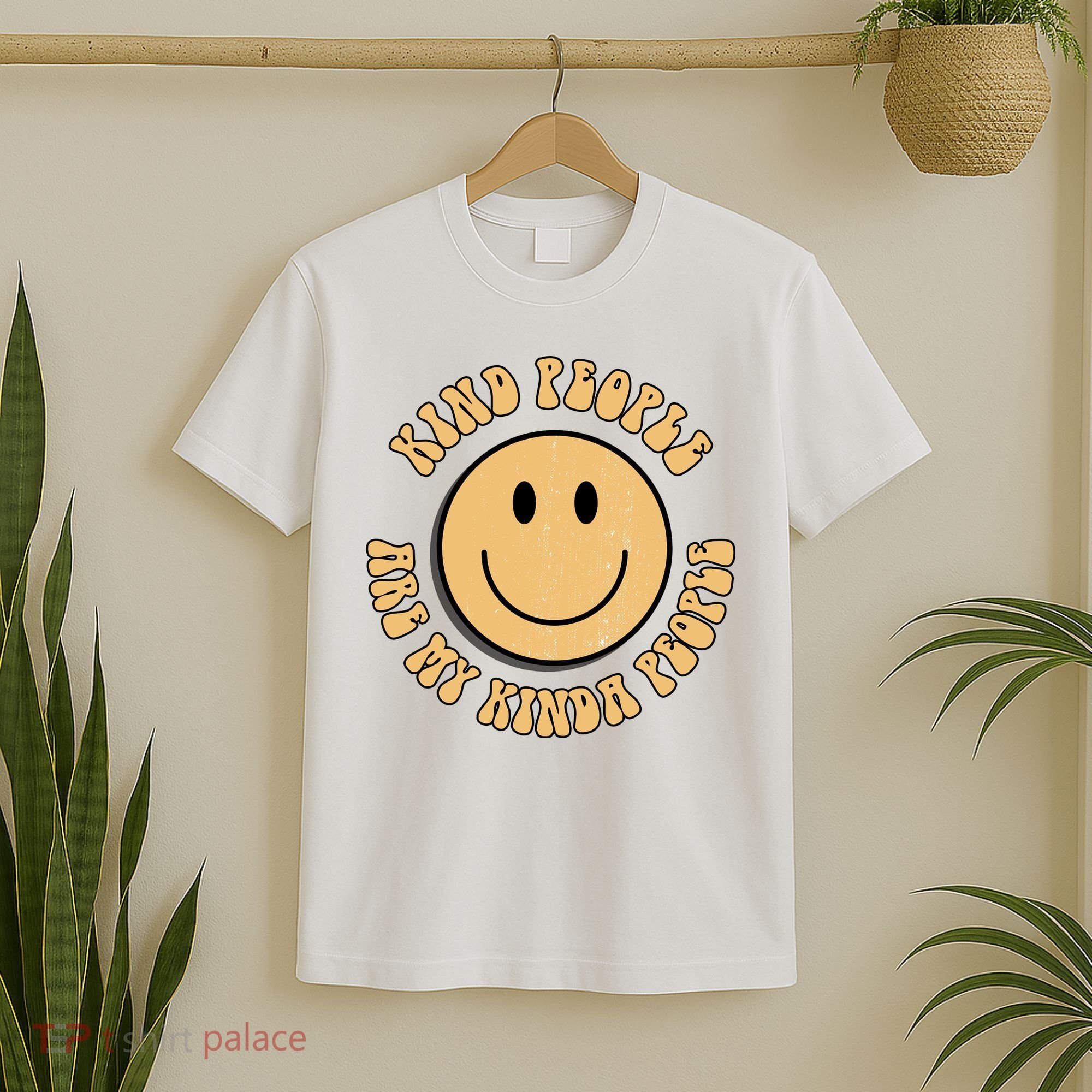 Kind People Are My Kinda People Retro Smiley T-Shirt