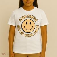 Kind People Are My Kinda People Retro Smiley T-Shirt thumb 4