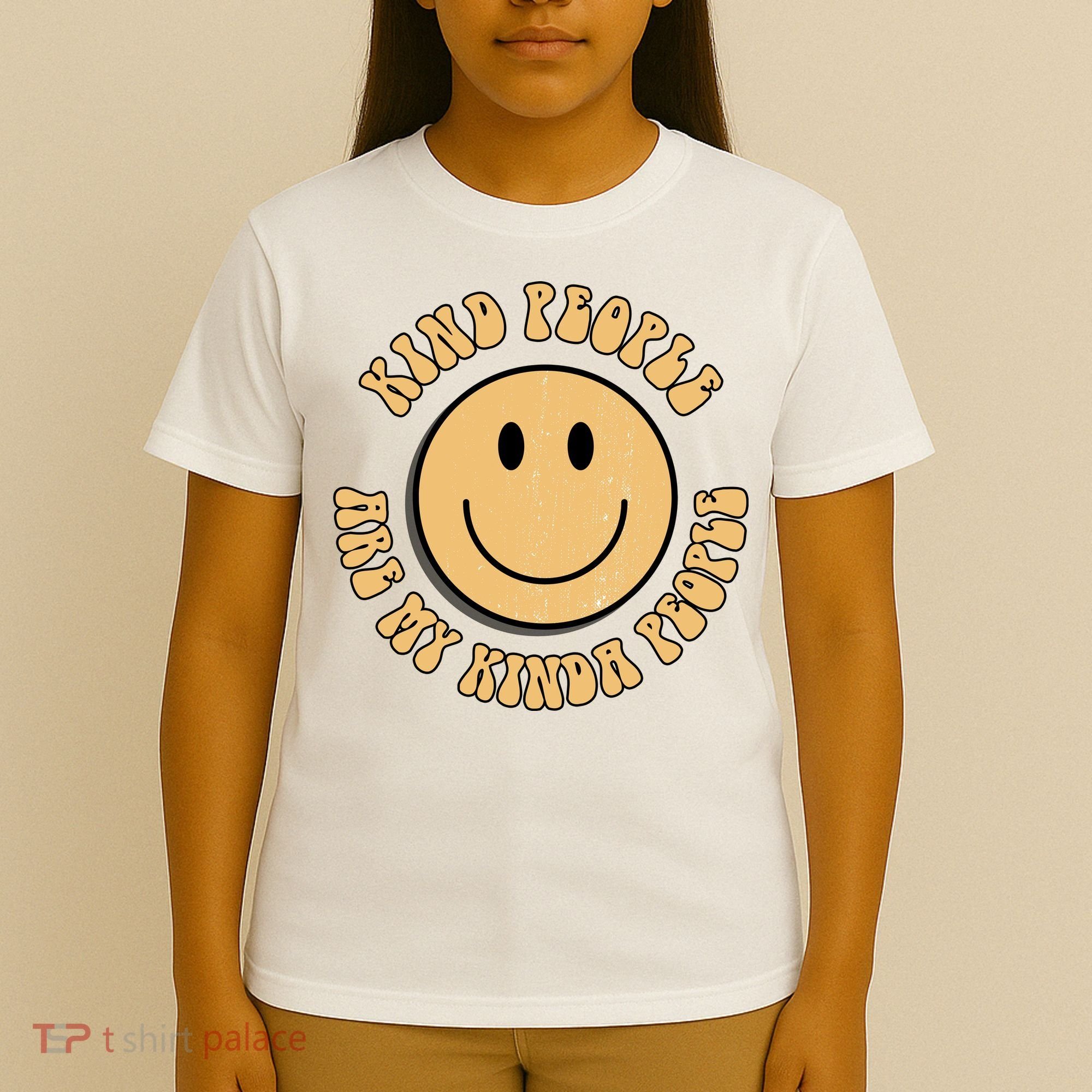Kind People Are My Kinda People Retro Smiley T-Shirt