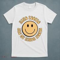 Kind People Are My Kinda People Retro Smiley T-Shirt thumb 5