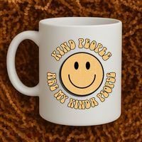 Kind People Are My Kinda People Retro Smiley Coffee Mug thumb 2