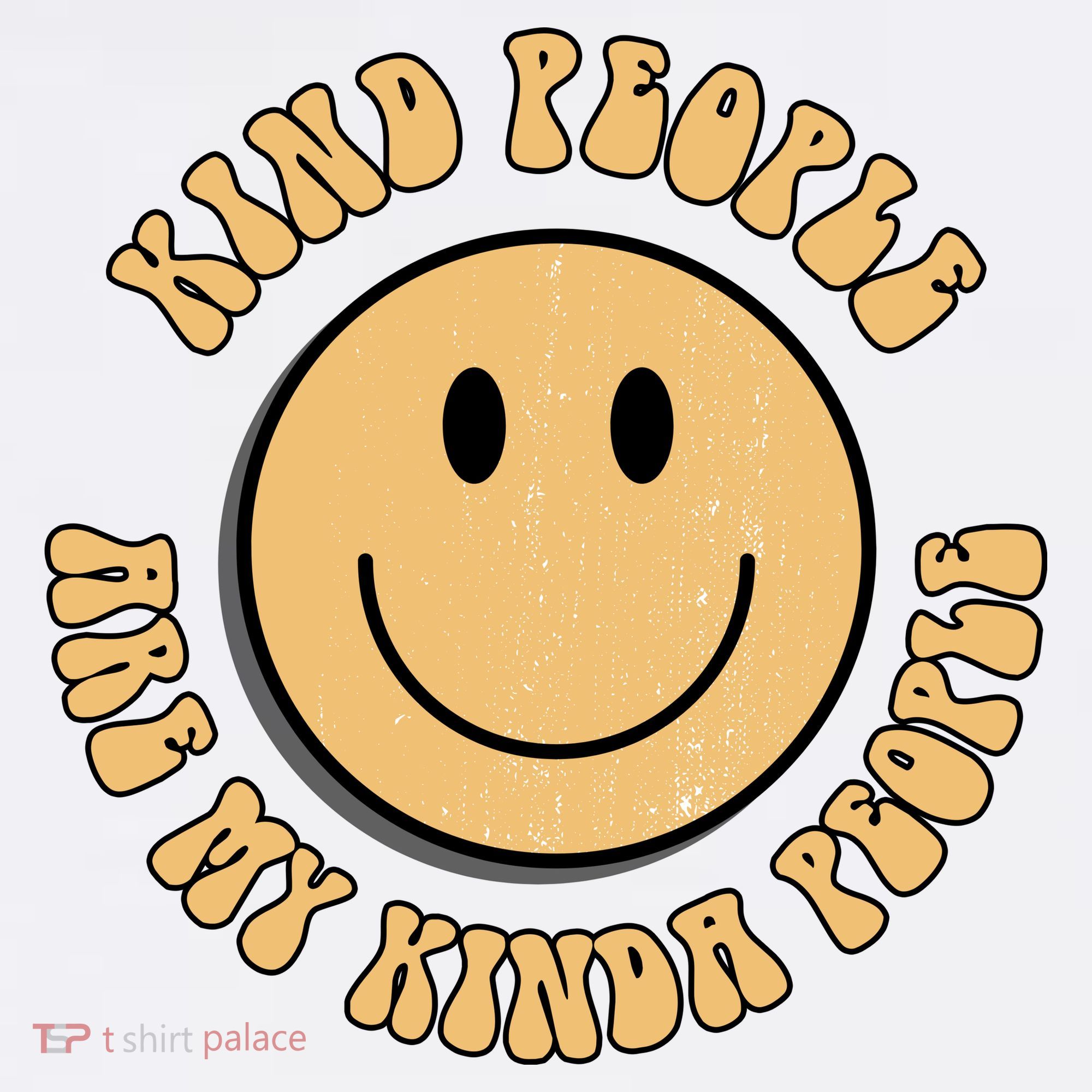 Kind People Are My Kinda People Retro Smiley Women's Hoodie