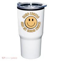 Kind People Are My Kinda People Retro Smiley Tumbler thumb 0