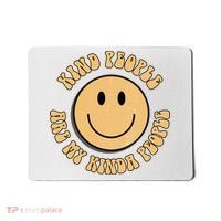 Kind People Are My Kinda People Retro Smiley Mousepad thumb 0
