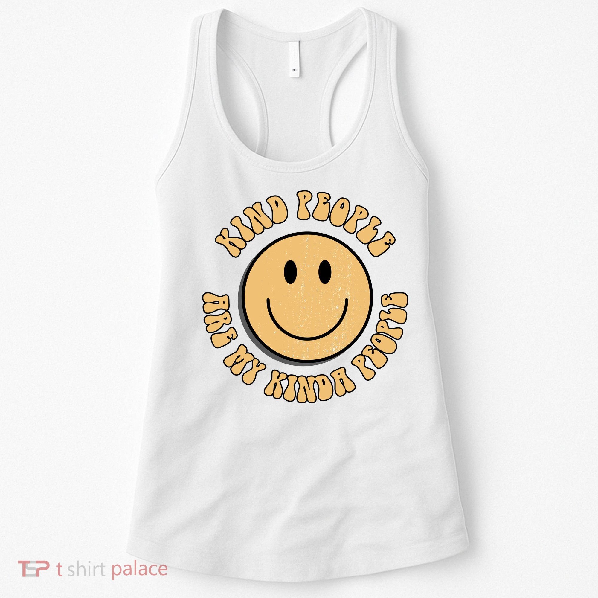 Kind People Are My Kinda People Retro Smiley Women's Tank Top