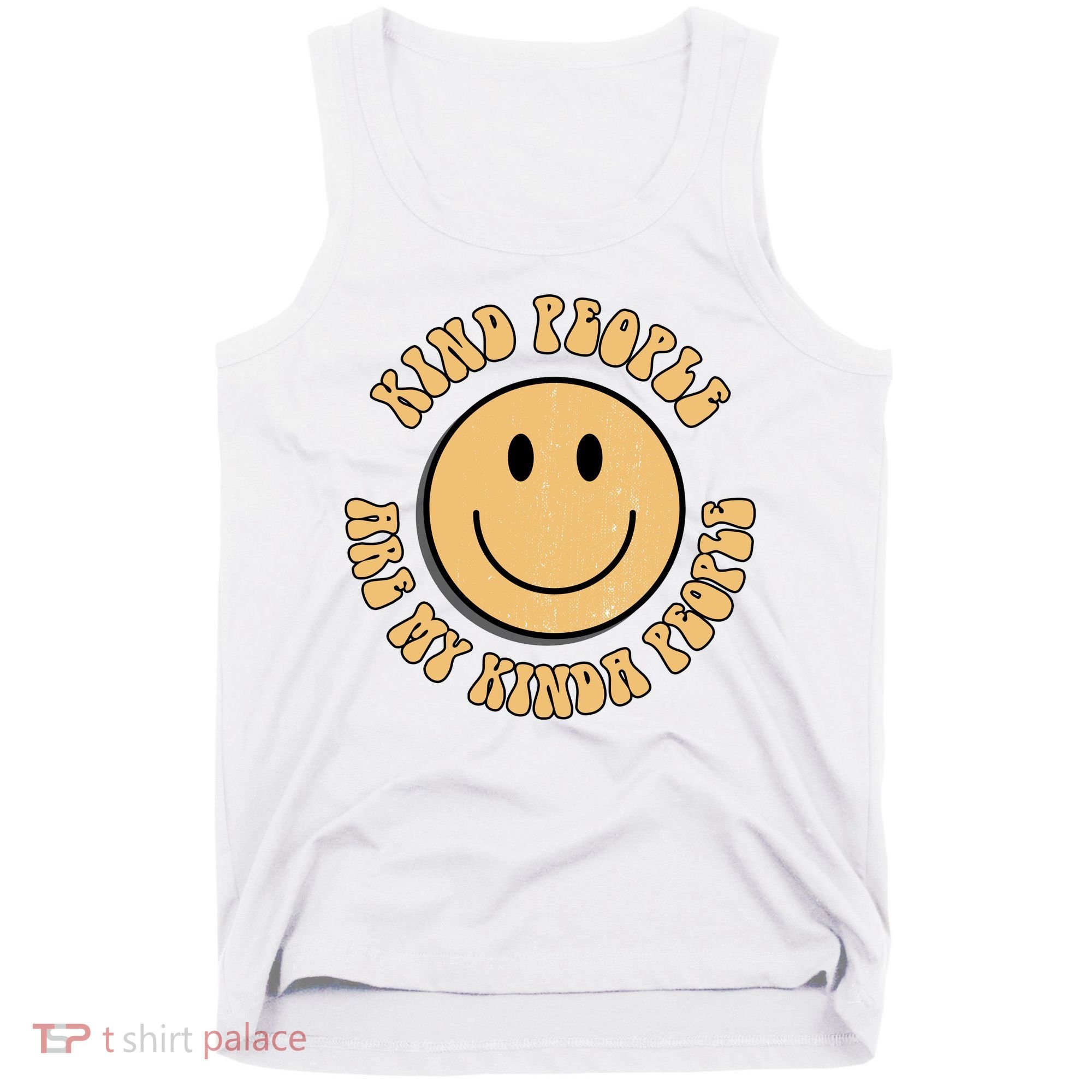 Kind People Are My Kinda People Retro Smiley Tank Top