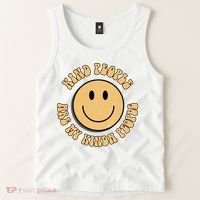 Kind People Are My Kinda People Retro Smiley Tank Top thumb 2