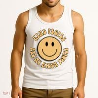 Kind People Are My Kinda People Retro Smiley Tank Top thumb 3