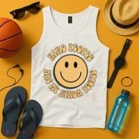 Kind People Are My Kinda People Retro Smiley Tank Top thumb 4