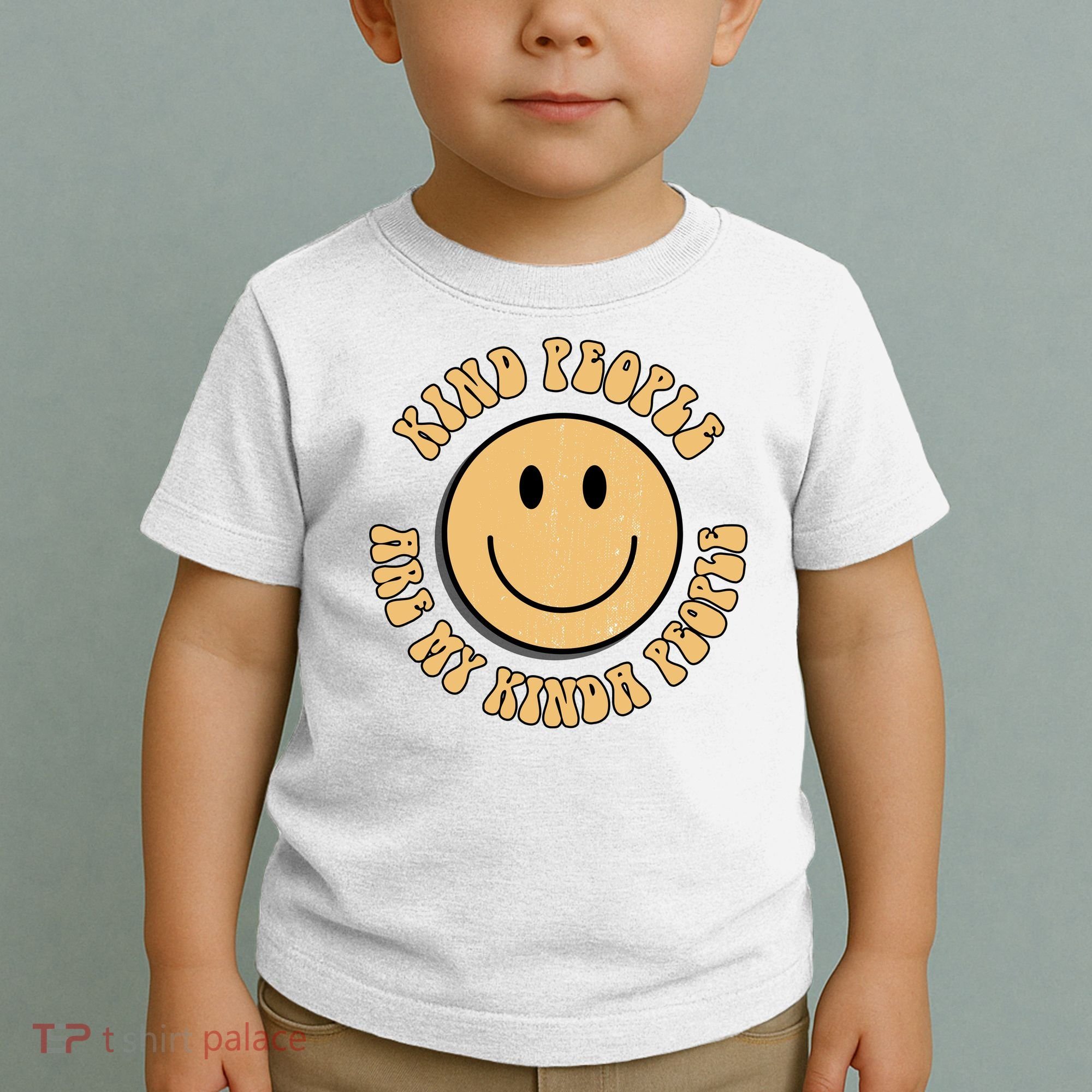Kind People Are My Kinda People Retro Smiley Toddler T-Shirt
