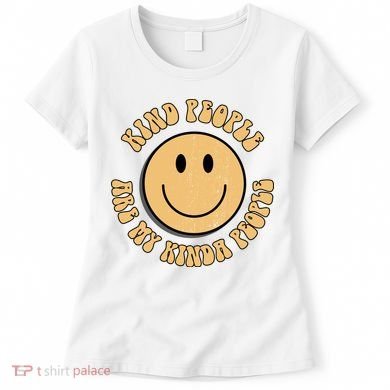 Kind People Are My Kinda People Retro Smiley Women's T-Shirt