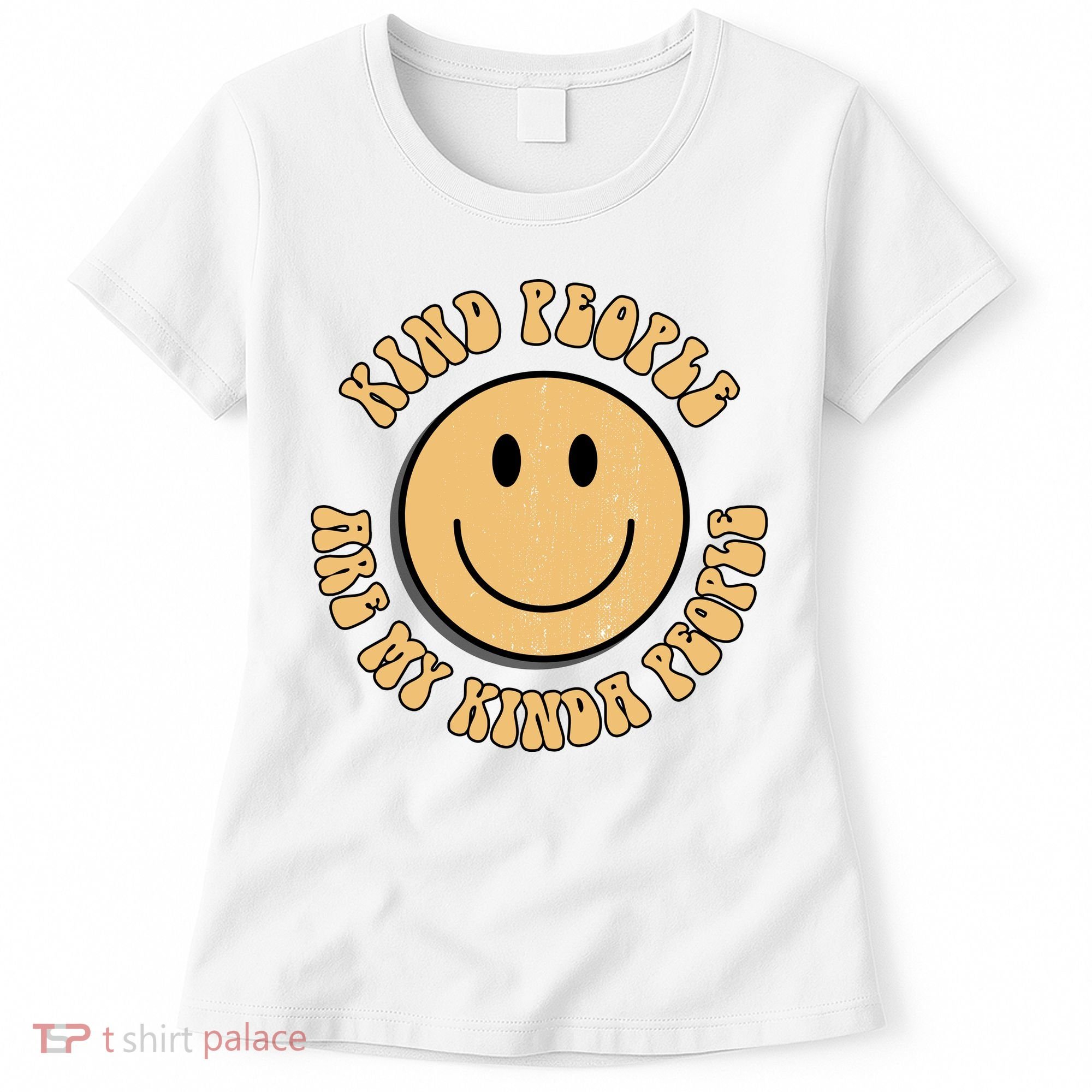 Kind People Are My Kinda People Retro Smiley Women's T-Shirt