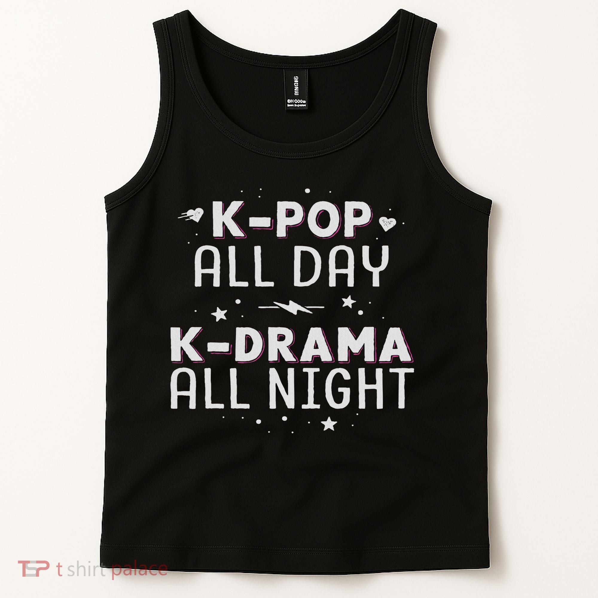K Pop All Day K Drama All Night Kdrama Kpop K Pop Korean Tank Top