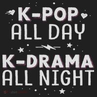 K Pop All Day K Drama All Night Kdrama Kpop K Pop Korean Golf Towel thumb 3