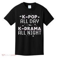 K Pop All Day K Drama All Night Kdrama Kpop K Pop Korean Kids T-Shirt thumb 0