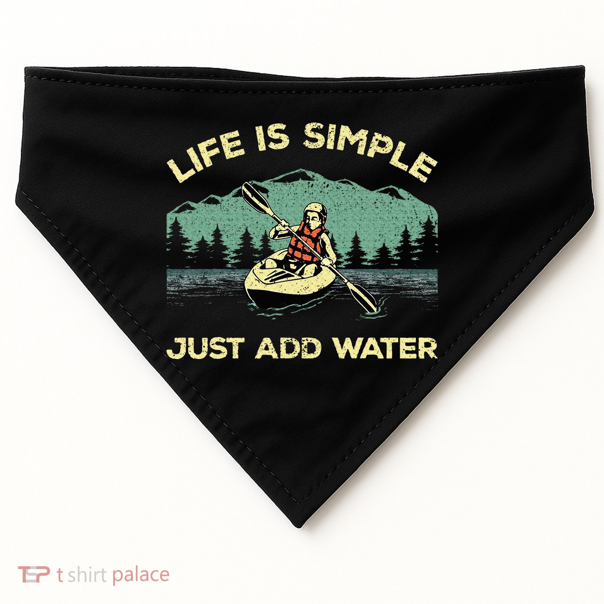 Kayaking Paddling Canoeing Lover USA-Made Doggie Bandana