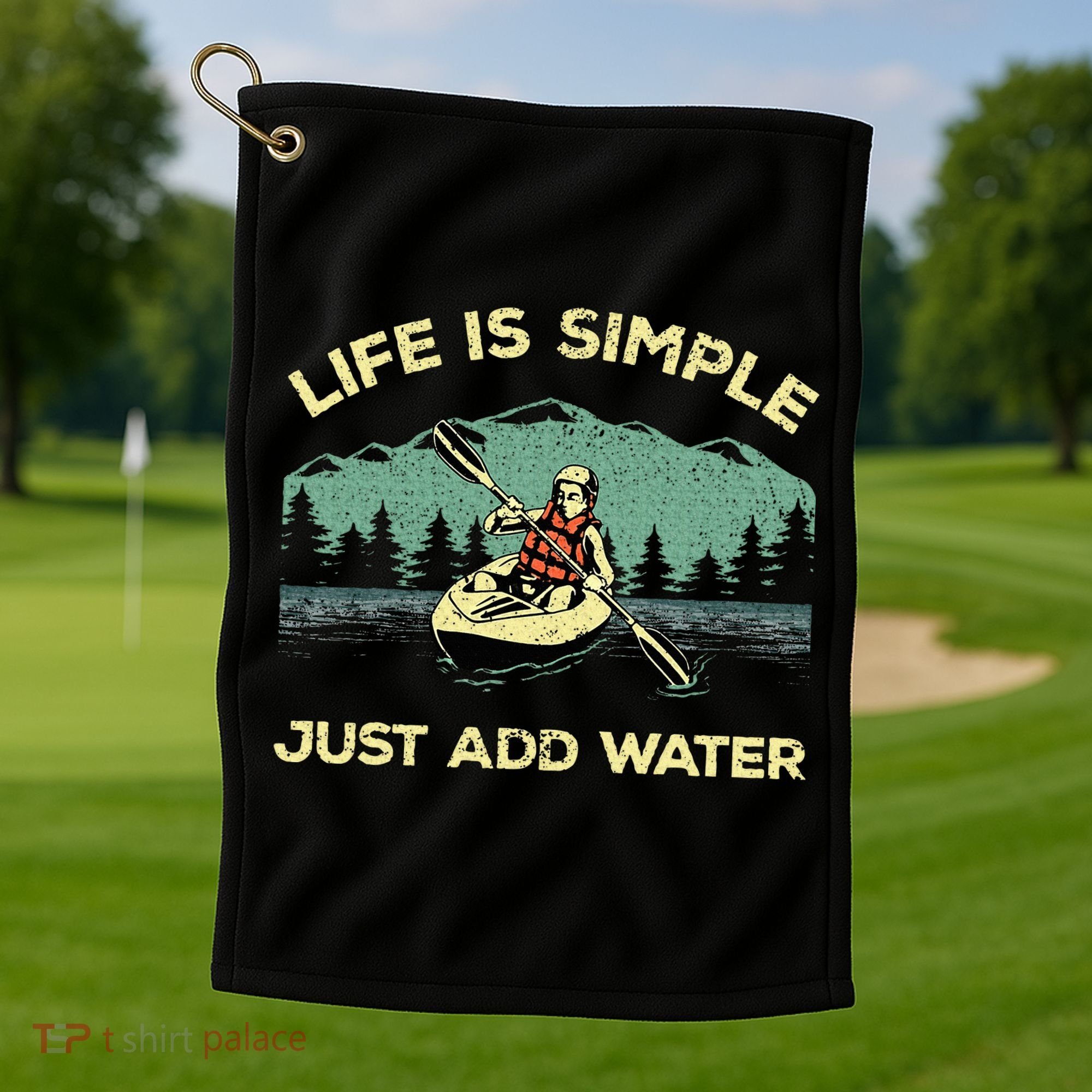 Kayaking Paddling Canoeing Lover Golf Towel