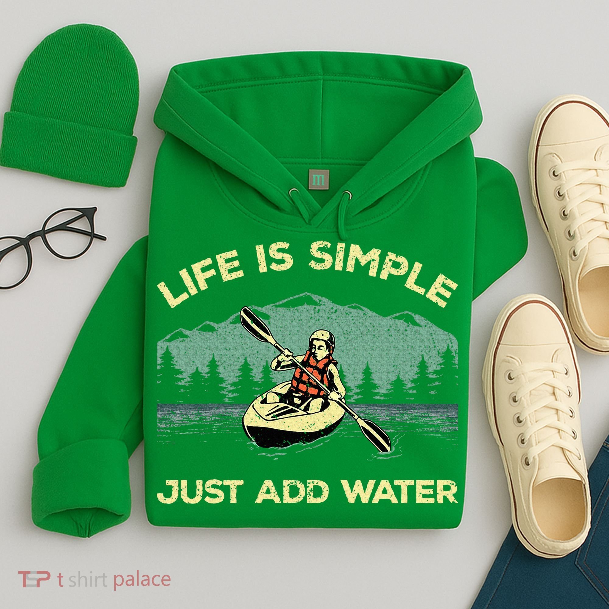Kayaking Paddling Canoeing Lover Hoodie