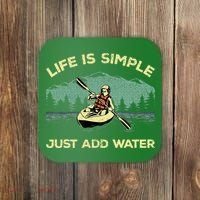 Kayaking Paddling Canoeing Lover Coaster thumb 0