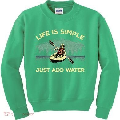 Kayaking Paddling Canoeing Lover Kids Sweatshirt