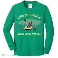 Kayaking Paddling Canoeing Lover Kids Long Sleeve Shirt thumb 0