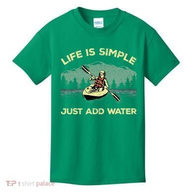 Kayaking Paddling Canoeing Lover Kids T-Shirt