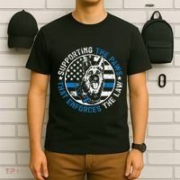 K9 Police Dog Funny Supporting The Paws K9 Police Officer T-Shirt thumb 6