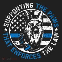 K9 Police Dog Funny Supporting The Paws K9 Police Officer Beanie thumb 2
