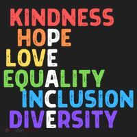 Kindness Peace Equality Inclusion Diversity Human Rights Funny Gift Golf Towel thumb 3