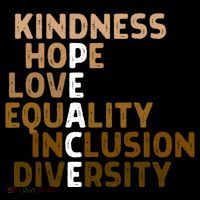 Kindness Peace Equality Inclusion Diversity Melanin Blm Gift Bucket Hat thumb 4