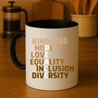 Kindness Peace Equality Inclusion Diversity Melanin Blm Gift Coffee Mug thumb 4