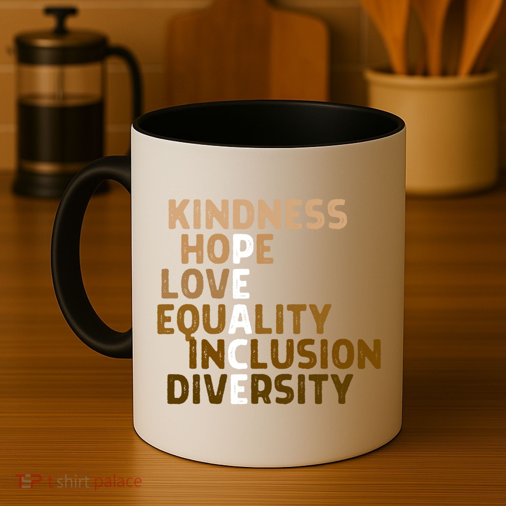 Kindness Peace Equality Inclusion Diversity Melanin Blm Gift Coffee Mug
