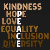 Kindness Peace Equality Inclusion Diversity Melanin Blm Gift Pajama Set thumb 2