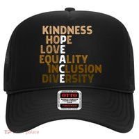 Kindness Peace Equality Inclusion Diversity Melanin Blm Gift Hat thumb 0