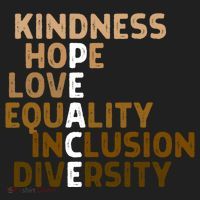 Kindness Peace Equality Inclusion Diversity Melanin Blm Gift Hat thumb 2