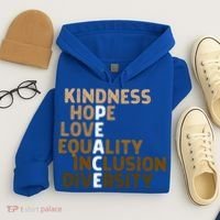 Kindness Peace Equality Inclusion Diversity Melanin Blm Gift Hoodie thumb 4