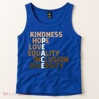 Kindness Peace Equality Inclusion Diversity Melanin Blm Gift Tank Top thumb 2