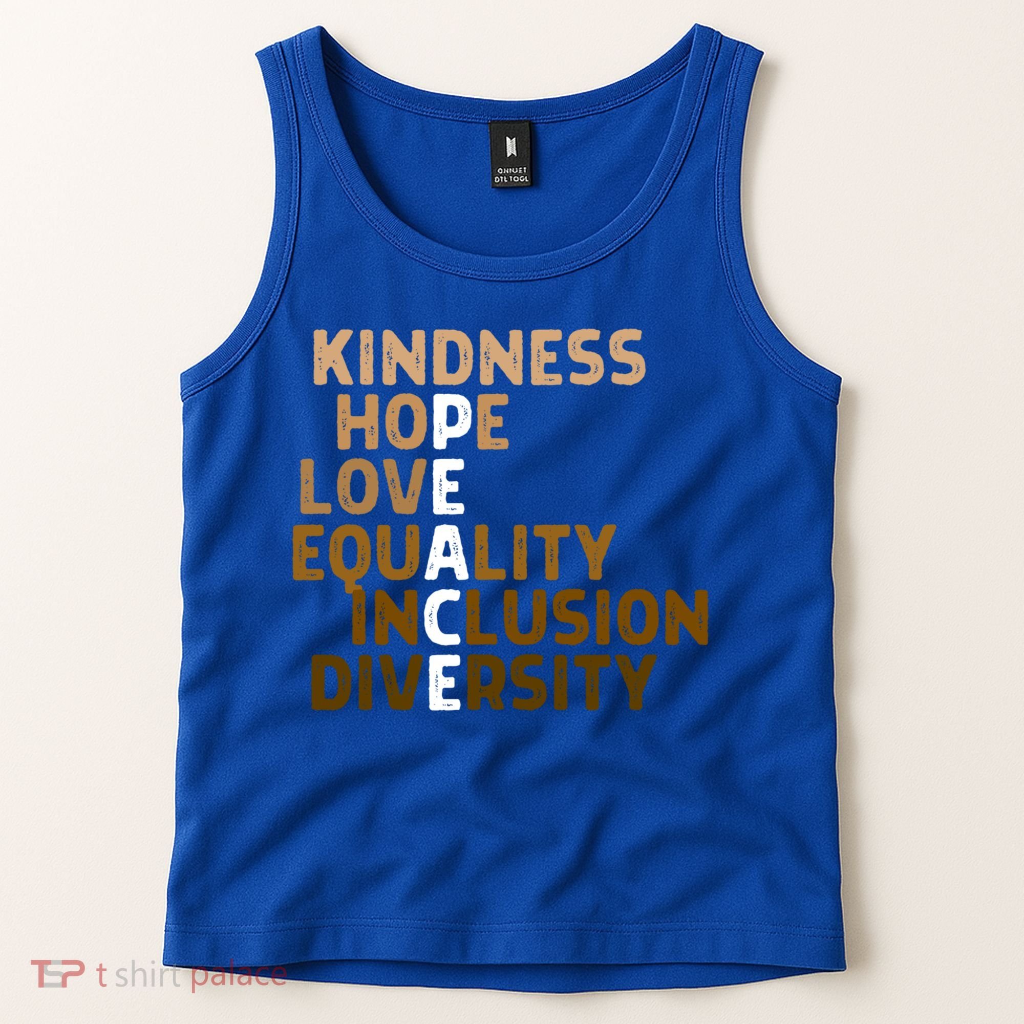 Kindness Peace Equality Inclusion Diversity Melanin Blm Gift Tank Top