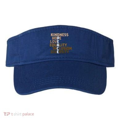 Kindness Peace Equality Inclusion Diversity Melanin Blm Gift Visor