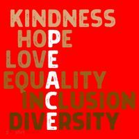 Kindness Peace Equality Inclusion Diversity Melanin Blm Gift Santa Hat thumb 1