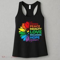 Kindness Peace Equality Love Inclusion Hope Diversity Flower Women's Tank Top thumb 3