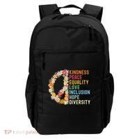Kindness Peace Equality Love Hope Diversity Backpack thumb 0