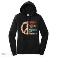 Kindness Peace Equality Love Hope Diversity Women's Hoodie thumb 0