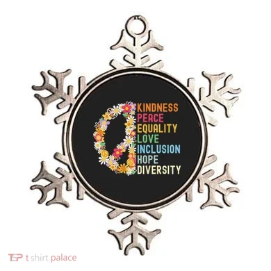 Kindness Peace Equality Love Hope Diversity Ornament