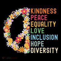 Kindness Peace Equality Love Hope Diversity Ornament thumb 1