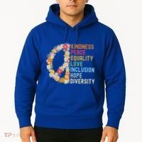 Kindness Peace Equality Love Hope Diversity Hoodie thumb 2