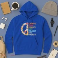 Kindness Peace Equality Love Hope Diversity Hoodie thumb 3