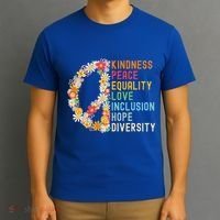 Kindness Peace Equality Love Hope Diversity T-Shirt thumb 3